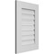 Ekena Millwork Vertical Surface Mount PVC Gable Vent: Functional, w/ 3-1/2"W x 1"P Standard Frame, 18"W x 26"H GVPVE18X2601SF - alternate 4